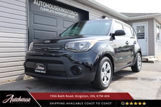 The 2019 Kia Soul LX comes packed with a Rearview camera, Bluetooth® wireless technology with hands-free connectivity, Hill-start Assist Control (HAC), 5-inch touchscreen display, 60/40 split-folding rear seats, Power windows and door locks and so much more! 




<p>**PLEASE CALL TO BOOK YOUR TEST DRIVE! THIS WILL ALLOW US TO HAVE THE VEHICLE READY BEFORE YOU ARRIVE. THANK YOU!**</p>

<p>The above advertised price and payment quote are applicable to finance purchases. <strong>Cash pricing is an additional $699. </strong> We have done this in an effort to keep our advertised pricing competitive to the market. Please consult your sales professional for further details and an explanation of costs. <p>

<p>WE FINANCE!! Click through to AUTOHOUSEKINGSTON.CA for a quick and secure credit application!<p><strong>

<p><strong>All of our vehicles are ready to go! Each vehicle receives a multi-point safety inspection, oil change and emissions test (if needed). Our vehicles are thoroughly cleaned inside and out.<p>

<p>Autohouse Kingston is a locally-owned family business that has served Kingston and the surrounding area for more than 30 years. We operate with transparency and provide family-like service to all our clients. At Autohouse Kingston we work with more than 20 lenders to offer you the best possible financing options. Please ask how you can add a warranty and vehicle accessories to your monthly payment.</p>

<p>We are located at 1556 Bath Rd, just east of Gardiners Rd, in Kingston. Come in for a test drive and speak to our sales staff, who will look after all your automotive needs with a friendly, low-pressure approach. Get approved and drive away in your new ride today!</p>

<p>Our office number is 613-634-3262 and our website is www.autohousekingston.ca. If you have questions after hours or on weekends, feel free to text Kyle at 613-985-5953. Autohouse Kingston  It just makes sense!</p>

<p>Office - 613-634-3262</p>

<p>Kyle Hollett (Sales) - Extension 104 - Cell - 613-985-5953; kyle@autohousekingston.ca</p>

<p>Joe Purdy (Finance) - Extension 103 - Cell  613-453-9915; joe@autohousekingston.ca</p>

<p>Brian Doyle (Sales and Finance) - Extension 106 -  Cell  613-572-2246; brian@autohousekingston.ca</p>

<p>Bradie Johnston (Director of Awesome Times) - Extension 101 - Cell - 613-331-1121; bradie@autohousekingston.ca</p>
