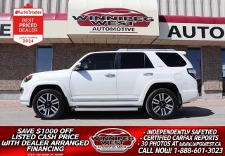 Used 2020 Toyota 4Runner LIMITED 4X4, NAV ,ROOF, LEATHER, FLAWLESS/STUNNING for sale in Headingley, MB