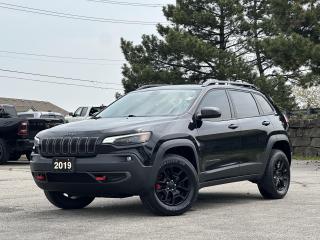 Panoramic Sunroof, Heated Seats & Steering Wheel, Apple Carplay/Android Auto, Navigation, Backup Cam, Remote Start, and more!

Expand your boundaries in our Accident-Free 2019 Jeep Cherokee Trailhawk 4X4 thats on display in Diamond Black Crystal! Powered by a TurboCharged 2.0 Litre 4 Cylinder that generates 270hp paired to a 9 Speed Automatic transmission thats tough enough to keep up with your active lifestyle. This Four Wheel Drive SUV rides on an off-road suspension with a 1-inch lift and features Selec-Terrain traction management for authentic capability, and it returns approximately 9.0L/100km on the highway. Combining classic Jeep style elements with a modern and aerodynamic design, our Cherokee is accented by LED lighting, fog lamps, a bold hood decal, and rugged fender flares over off-road alloy wheels.

Our Trailhawk may be tough, but it keeps you comfortable thanks to a prominent sunroof, fabric/leather seats with Nappa bolsters, heated front seats with eight-way power for the driver, dual-zone-automatic climate control, a heated steering wheel, keyless entry, and a Uconnect 4 infotainment system that includes an 8.4-inch touchscreen, Android Auto, Apple CarPlay, Bluetooth, a six-speaker sound system. Technology like that comes in handy whether youre on the way to work or headed off the beaten path!

For confident adventures, Jeep keeps you safe with a backup camera, a blind-spot monitor, rear cross-traffic alert, hill-start assist, rear parking sensors, and advanced multistage airbags. Forge ahead confidently in our fearless Cherokee Trailhawk! Save this Page and Call for Availability. We Know You Will Enjoy Your Test Drive Towards Ownership! 

Bustard Chrysler prides ourselves on our expansive used car inventory. We have over 100 pre-owned units in stock of all makes and models, with the largest selection of pre-owned Chrysler, Dodge, Jeep, and RAM products in the tri-cities. Our used inventory is hand-selected and we only sell the best vehicles, for a fair price. We use a market-based pricing system so that you can be confident youre getting the best deal. With over 25 years of financing experience, our team is committed to getting you approved - whether you have good credit, bad credit, or no credit! We strive to be 100% transparent, and we stand behind the products we sell. For your peace of mind, we offer a 3 day/250 km exchange as well as a 30-day limited warranty on all certified used vehicles.