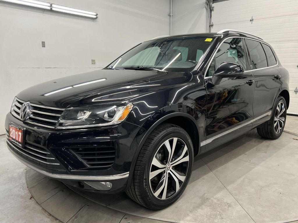 Used 2017 Volkswagen Touareg WOLFSBURG AWD PANO ROOF LEATHER BLIND SPOT for Sale in Ottawa, Ontario