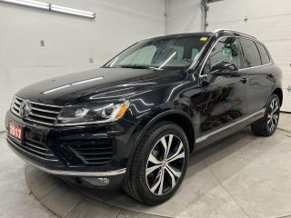 Used 2017 Volkswagen Touareg WOLFSBURG AWD | PANO ROOF | LEATHER | BLIND SPOT for sale in Ottawa, ON