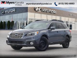 This Subaru Outback is a worthy competitor to many SUVs on capability alone - factor in price and it should be a no-brainer. This  2015 Subaru Outback is fresh on our lot in Kanata. <br> <br>This Subaru Outback helps you seize every free moment with drop-everything-and-go versatility, plus durability you can count on. With standard Subaru Symmetrical All-Wheel Drive, youll always be geared up and in control. When you want to spend more time adventuring and less time preparing, theres no other choice. With this Outback, versatility comes standard. This  wagon has 118,447 kms. Its  blue in colour  . It has an automatic transmission and is powered by a  175HP 2.5L 4 Cylinder Engine. <br> <br>To apply right now for financing use this link : <a href=https://www.myerskanatahyundai.com/finance/ target=_blank>https://www.myerskanatahyundai.com/finance/</a><br><br> <br/><br> Buy this vehicle now for the lowest weekly payment of <b>$61.78</b> with $0 down for 72 months @ 8.99% APR O.A.C. ( Plus applicable taxes -  and licensing fees   ).  See dealer for details. <br> <br>Smart buyers buy at Myers where all cars come Myers Certified including a 1 year tire and road hazard warranty (some conditions apply, see dealer for full details.)<br> <br>This vehicle is located at Myers Kanata Hyundai 400-2500 Palladium Dr Kanata, Ontario.<br>*LIFETIME ENGINE TRANSMISSION WARRANTY NOT AVAILABLE ON VEHICLES WITH KMS EXCEEDING 140,000KM, VEHICLES 8 YEARS & OLDER, OR HIGHLINE BRAND VEHICLE(eg. BMW, INFINITI. CADILLAC, LEXUS...)<br> Come by and check out our fleet of 30+ used cars and trucks and 50+ new cars and trucks for sale in Kanata.  o~o
