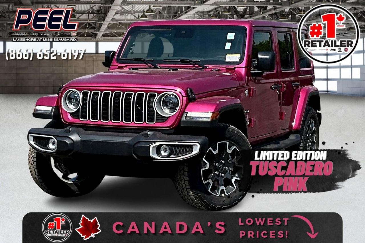 New 2024 Jeep Wrangler SAHARA 4DR | Leather | Safey&Tech Grp | Dual Tops for sale in Mississauga, ON