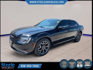 New Price!Recent Arrival!Gloss Black 2018 Chrysler 300 S | FOR SALE IN STEELE GMC FREDERICTON | AWD 8-Speed Automatic Pentastar 3.6L V6 VVT* Market Value Pricing *, 1-Year SiriusXM Guardian Trial, 300S Grille w/Black Chrome Surround, 4-Wheel Disc Brakes, 5-Year SiriusXM Traffic Subscription, 5-Year SXM Travel Link Subscription, 6 Speakers, 8.4 Touchscreen, ABS brakes, Air Conditioning, Alloy wheels, AM/FM radio: SiriusXM, Anti-whiplash front head restraints, Apple CarPlay Capable, Apple CarPlay/Android Auto, Auto-dimming Rear-View mirror, Automatic temperature control, Block heater, Bluetooth Integrated Voice Command, Brake assist, Bumpers: body-colour, Compass, Delay-off headlights, Driver door bin, Driver vanity mirror, Dual front impact airbags, Dual front side impact airbags, Dual-Pane Panoramic Sunroof, Electronic Stability Control, Emergency communication system: SiriusXM Guardian, For Details Visit DriveUconnect.ca, Four wheel independent suspension, Front anti-roll bar, Front Bucket Seats, Front dual zone A/C, Front fog lights, Front reading lights, Fully automatic headlights, Garage door transmitter, Google Android Auto, GPS Antenna Input, GPS Navigation, HD Radio, Heated door mirrors, Heated front seats, Illuminated entry, Knee airbag, Leather-Faced Seats, Low tire pressure warning, Media Hub w/2 USB & Aux Input Jack, Nappa Leather-Faced Sport Seats, Occupant sensing airbag, Outside temperature display, Overhead airbag, Overhead console, Panic alarm, ParkView Rear Back-Up Camera, Passenger door bin, Passenger vanity mirror, Power door mirrors, Power driver seat, Power passenger seat, Power steering, Power windows, Quick Order Package 22G, Radio data system, Radio: Uconnect 4C Nav w/8.4 Display, Radio: Uconnect 4C w/8.4 Display, Rear anti-roll bar, Rear Illuminated Cup Holders, Rear reading lights, Rear Seat Armrest w/Storage Cup Holder, Rear window defroster, Remote keyless entry, Security system, SiriusXM Satellite Radio, SiriusXM Traffic, SiriusXM Travel Link, Speed control, Speed-sensing steering, Speed-Sensitive Wipers, Split folding rear seat, Steering wheel mounted audio controls, Tachometer, Telescoping steering wheel, Tilt steering wheel, Traction control, Trip computer, USB Mobile Projection, Variably intermittent wipers.Certification Program Details: 80 Point Inspection Fresh Oil Change Full Vehicle Detail Full tank of Gas 2 Years Fresh MVI Brake through InspectionSteele GMC Buick Fredericton offers the full selection of GMC Trucks including the Canyon, Sierra 1500, Sierra 2500HD & Sierra 3500HD in addition to our other new GMC and new Buick sedans and SUVs. Our Finance Department at Steele GMC Buick are well-versed in dealing with every type of credit situation, including past bankruptcy, so all customers can have confidence when shopping with us!Steele Auto Group is the most diversified group of automobile dealerships in Atlantic Canada, with 47 dealerships selling 27 brands and an employee base of well over 2300.