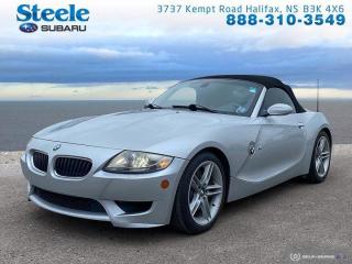 VERY RARE CAR!!!Awards:* Canadian Car of the Year AJACs Best New Luxury/Prestige Car Recent Arrival! Silver 2006 BMW Z4 M RWD 6-Speed Manual with Overdrive 3.2L I6 DOHC 24V M Double VANOS Atlantic Canadas largest Subaru dealer.10 Speakers, Alloy wheels, AM/FM radio, Automatic temperature control, Electronic Stability Control, Front Bucket Seats, Fully automatic headlights, Heated Front Sport Bucket Seats, High intensity discharge headlights: Bi-xenon, Perforated Nappa Leather Upholstery, Radio: AM/FM Stereo In-Dash CD w/MP3 Capability, Sport steering wheel, Steering wheel mounted audio controls, Telescoping steering wheel, Tilt steering wheel.WE MAKE IT EASY!