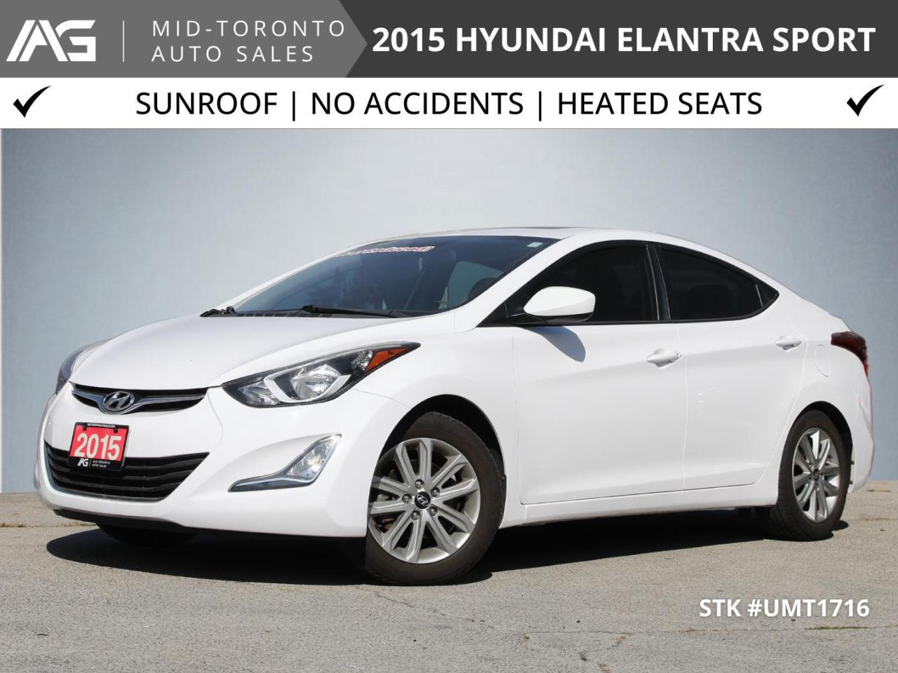 Used 2015 Hyundai Elantra 2015 Hyundai Elantra SPORT - One Owner - No Accidents - Power Sun Roof - Certified for sale in North York, ON