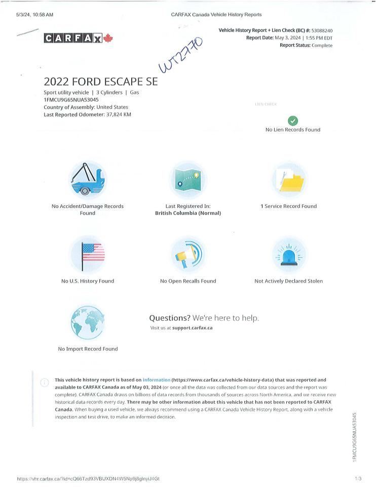2022 Ford Escape SE AWD Photo