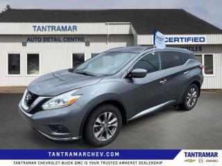 Recent Arrival! Grey 2016 Nissan Murano SV AWD CVT with Xtronic 3.5L V6 DOHC 24VValue Market Pricing, CVT with Xtronic, AWD, Alloy wheels, Front dual zone A/C, Navigation System, Power driver seat, Power moonroof.Certified. Certification Program Details: 2 Years Fresh MVI Fresh Oil Change Free Carfax Full Vehicle Detail Brake InspectionReviews:* Most owners enjoy the Muranos upscale styling, upscale cabin, feature content bang for the buck  and solid, comfortable, and confident ride. Feature content favourites include the Bose stereo system and panoramic sunroof. Many say they appreciate the added traction of the Muranos fully automatic AWD system in inclement weather, too. By and large, Murano seems to have satisfied the needs of many shoppers after an upscale crossover driving experience at a reasonable price. Source: autoTRADER.ca