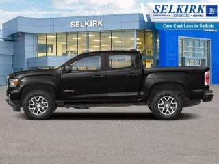 <b>Leather Seats,  Remote Start,  Off-Road Suspension,  Aluminum Wheels,  Apple CarPlay!</b><br> <br>    This professional grade GMC Canyon does not compromise between power, efficiency or style. This  2022 GMC Canyon is fresh on our lot in Selkirk. <br> <br>This GMC Canyon is built around the idea of a all-in-one work truck, providing the durability and premium detail you expect from a Professional Grade GMC pickup. Capable, versatile and entirely refined, this mid-size Canyon balances power and technology in a package that is spacious and efficient. Whether you need a pickup truck for some occasional hauling, off-road fun, or you just want to have a pickup truck, this premium GMC Canyon fits the bill. It has almost as much capability as its bigger counterparts, but its easier to maneuver, easier to park, and will provide you with better fuel economy. Where ever you and your family go, go confidently in this GMC Canyon that personifies GMCs attitude and dedication to precision.This  Crew Cab 4X4 pickup  has 58,460 kms. Its  onyx black in colour  . It has an automatic transmission and is powered by a  308HP 3.6L V6 Cylinder Engine. <br> <br> Our Canyons trim level is AT4 w/Leather. Upgrading to this 2021 Canyon AT4 is a great choice as it comes loaded with more features like an off-road suspension, leather front seats and an automatic locking rear differential with an advanced hill descent control, automatic climate control, a remote vehicle starter system and unique exterior and interior features such as red recovery hooks. This Canyon also includes an EZ lift and lower tailgate, front fog lamps, 4G WiFi, GMC Connected Access, a leather-wrapped steering wheel with audio controls, rear park assist and remote keyless entry. It even includes unique aluminum wheels, signature LED lamps, a large 8 inch touchscreen display paired with Apple CarPlay and Android Auto, StabiliTrak with trailer sway control, unique CornerStep rear bumper, traction control, a 6-way power driver seat and 4 way power passenger seat plus much more. This vehicle has been upgraded with the following features: Leather Seats,  Remote Start,  Off-road Suspension,  Aluminum Wheels,  Apple Carplay,  Android Auto,  Ez Lift Tailgate. <br> <br>To apply right now for financing use this link : <a href=https://www.selkirkchevrolet.com/pre-qualify-for-financing/ target=_blank>https://www.selkirkchevrolet.com/pre-qualify-for-financing/</a><br><br> <br/><br>Selkirk Chevrolet Buick GMC Ltd carries an impressive selection of new and pre-owned cars, crossovers and SUVs. No matter what vehicle you might have in mind, weve got the perfect fit for you. If youre looking to lease your next vehicle or finance it, we have competitive specials for you. We also have an extensive collection of quality pre-owned and certified vehicles at affordable prices. Winnipeg GMC, Chevrolet and Buick shoppers can visit us in Selkirk for all their automotive needs today! We are located at 1010 MANITOBA AVE SELKIRK, MB R1A 3T7 or via phone at 204-482-1010.<br> Come by and check out our fleet of 90+ used cars and trucks and 180+ new cars and trucks for sale in Selkirk.  o~o