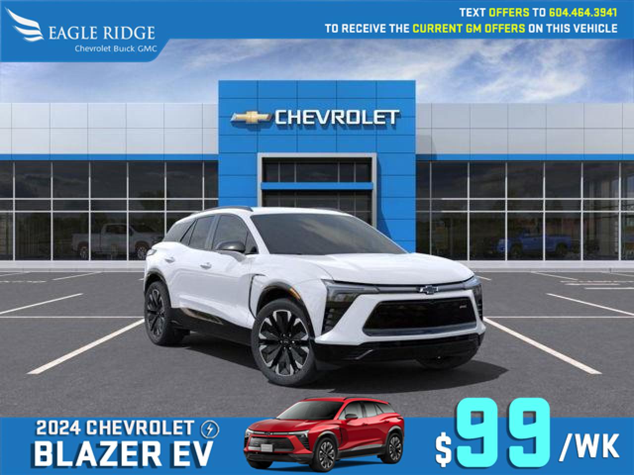 New 2024 Chevrolet Blazer EV RS AWD, smartphone app, adaptive cruise control,5G communication capable, enhanced automatic emergency breaking, lane keep assist17.7