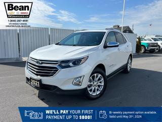 Used 2021 Chevrolet Equinox Premier 1.5L 4CYL WITH REMOTE START/ENTRY, HEATED SEATS, HEATED STEERING WHEEL, VENTILATED SEATS, SUNROOF, POWER LIFTGATE, HD SURROUND VISION for sale in Carleton Place, ON