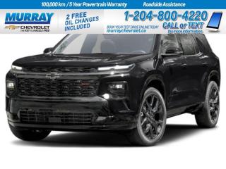 New 2024 Chevrolet Traverse RS for sale in Winnipeg, MB
