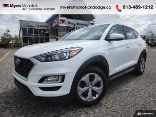<b>Heated Seats, Lane Keep Assist, Fog Lamps, LED Lighting, Apple CarPlay, Android Auto</b><br> <br>  Compare at $26770 - Our Price is just $25990! <br> <br>   Full of amazing features, this 2021 Tucson is more than a capable and reliable family SUV, it represents the new wave of modern SUVs. This  2021 Hyundai Tucson is fresh on our lot in Manotick. <br> <br>2021 Hyundai Tucson is more than just a sport utility vehicle, its the SUV thats always up for your adventures. With innovative features to keep you connected like standard Apple CarPlay and Android Auto smartphone connectivity, capable and efficient performance and heaps of built-in safety features, its always ready when you are. This 2021 Hyundai Tucson is ready to show you what an affordable family SUV should be.This  SUV has 74,509 kms. Its  oxford white in colour  . It has an automatic transmission and is powered by a  275HP 3.7L V6 Cylinder Engine. <br> <br> Our Tucsons trim level is 2.0L Essential AWD. This Essential trim level comes loaded with everything you want and need, featuring lane keep assist, heated seats, a 7 inch colour touch screen display, Apple CarPlay and Android Auto, Bluetooth connectivity, LED daytime running lights and a 60/40 split rear seat. It also includes power windows and power door locks, air conditioning, remote keyless entry plus a rear view camera!<br> <br>To apply right now for financing use this link : <a href=https://CreditOnline.dealertrack.ca/Web/Default.aspx?Token=3206df1a-492e-4453-9f18-918b5245c510&Lang=en target=_blank>https://CreditOnline.dealertrack.ca/Web/Default.aspx?Token=3206df1a-492e-4453-9f18-918b5245c510&Lang=en</a><br><br> <br/><br> Buy this vehicle now for the lowest weekly payment of <b>$99.32</b> with $0 down for 84 months @ 9.99% APR O.A.C. ( Plus applicable taxes -  and licensing fees   ).  See dealer for details. <br> <br>If youre looking for a Dodge, Ram, Jeep, and Chrysler dealership in Ottawa that always goes above and beyond for you, visit Myers Manotick Dodge today! Were more than just great cars. We provide the kind of world-class Dodge service experience near Kanata that will make you a Myers customer for life. And with fabulous perks like extended service hours, our 30-day tire price guarantee, the Myers No Charge Engine/Transmission for Life program, and complimentary shuttle service, its no wonder were a top choice for drivers everywhere. Get more with Myers! <br>*LIFETIME ENGINE TRANSMISSION WARRANTY NOT AVAILABLE ON VEHICLES WITH KMS EXCEEDING 140,000KM, VEHICLES 8 YEARS & OLDER, OR HIGHLINE BRAND VEHICLE(eg. BMW, INFINITI. CADILLAC, LEXUS...)<br> Come by and check out our fleet of 40+ used cars and trucks and 100+ new cars and trucks for sale in Manotick.  o~o