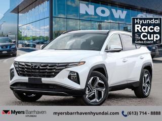 <b>Fast Charging,  Sunroof,  Cooled Seats,  Leather Seats,  Apple CarPlay!</b><br> <br> <br> <br>  This 2024 Hyundai Tucson is the defining answer to what makes an SUV great. <br> <br>This 2024 Hyundai Tucson Plug-In Hybrid was made with eye for detail. From subtle surprises to bold design features, every part of this 2024 Hyundai Tucson is a treat. Stepping into the interior feels like a step right into the future with breathtaking technology and luxury that will make your smartphone jealous. Add on an intelligently capable chassis and drivetrain and you have the SUV of the future, ready for you today.<br> <br> This crystal white tricoat SUV  has an automatic transmission and is powered by a  261HP 1.6L 4 Cylinder Engine.<br> <br> Our Tucson Plug-In Hybrids trim level is Ultimate. Taking things a step further, this Tucson Plug-In Hybrid with the Ultimate trim adds memory settings for front seat positions, voice-activated dual-zone climate control and an aerial view camera system, and also includes an automatic full-time all-wheel drive system, an express open/close glass sunroof with a power sunshade, heated and ventilated leather seats with memory settings, 8-way power adjustment and 2-way lumbar support, a heated leather-wrapped steering wheel, proximity keyless entry with remote start, a power-operated smart rear liftgate with proximity cargo access, and a 10.25-inch infotainment screen bundled with Apple CarPlay and Android Auto, onboard navigation with voice-activation, and a premium 8-speaker Bose audio system. Road safety is taken care of, thanks to adaptive cruise control, blind spot detection, lane keeping assist, lane departure warning, forward collision avoidance with pedestrian & cyclist detection, rear collision mitigation, driver monitoring alert, rear parking sensors, LED headlights with automatic high beams, and a rear view camera system. This vehicle has been upgraded with the following features: Fast Charging,  Sunroof,  Cooled Seats,  Leather Seats,  Apple Carplay,  Android Auto,  Premium Audio. <br><br> <br/> See dealer for details. <br> <br><br> Come by and check out our fleet of 20+ used cars and trucks and 90+ new cars and trucks for sale in Ottawa.  o~o