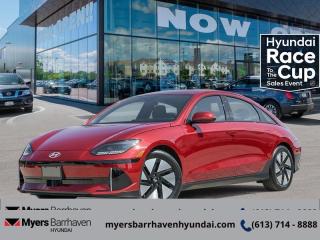 <b>Electric Vehicle,  Fast Charging,  Heated Seats,  Navigation,  Apple CarPlay!</b><br> <br> <br> <br>  This Ioniq 6 provides much more style, range and performance than youd expect from an affordable EV sedan. <br> <br>One look at this all-new Hyundai Ioniq 6 is enough to tell how futuristic this EV is. A meticulously crafted interior laden with cutting-edge technology keeps this EV ahead of the curve, while its cleverly engineering powertrain ensures that range anxiety is a thing of the past. For the ultimate EV experience, step into this 2024 Ioniq 6!<br> <br> This ultimate red sedan  has an automatic transmission.<br> <br> Our IONIQ 6s trim level is Preferred AWD Long Range. This exciting EV with fast charging capability offers even more driving range and increased performance, with amazing standard features like heated front seats and 60-40 folding split-bench rear seats with stain-resistant upholstery, a heated leather steering wheel, power charge port door, voice-activated dual zone climate control, proximity key with push button start, a Harman Kardon audio system, and a 12.3-inch infotainment screen with Apple CarPlay, Android Auto, inbuilt navigation, and SiriusXM satellite radio. Road safety is assured thanks to blind spot detection, lane keeping assist, lane departure warning, rear parking sensors, forward collision alert, evasive steering assist, and driver monitoring alert. Additional features include LED headlights with automatic high beams, two 12-volt DC power outlets, and even more. This vehicle has been upgraded with the following features: Electric Vehicle,  Fast Charging,  Heated Seats,  Navigation,  Apple Carplay,  Android Auto,  Heated Steering Wheel. <br><br> <br/> See dealer for details. <br> <br><br> Come by and check out our fleet of 30+ used cars and trucks and 90+ new cars and trucks for sale in Ottawa.  o~o