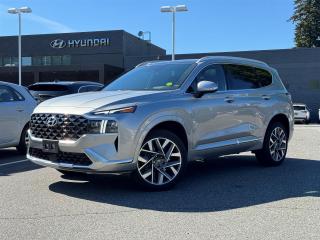 ULTIMATE | ONE OWNER | NO ACCIDENTS | APPLE CARPLAY | LEATHER | PANORAMIC SUNROOF | VENTILATED SEATS | HEATED SEATS | POWER LIFTGATE | HEATED STEERING | REARVIEW CAMERA <br><br>Recent Arrival! 2022 Hyundai Santa Fe Ultimate Shimmering Silver Pearl 2.5L I4 Shiftronic AWD<br><br>Why Buy From us? <br>*7x Hyundai Presidents Award of Merit Winner <br>*3x Consumer Choice Award for Business Excellence <br>*AutoTrader Dealer of the Year <br><br>M-Promise Certified Preowned ($995 value): <br>- 30-day/2,000 Km Exchange Program <br>- 3-day/300 Km Money Back Guarantee <br>- Comprehensive 144 Point Mechanical Inspection <br>- Full Synthetic Oil Change <br>- BC Verified CarFax <br>- Minimum 6 Month Power Train Warranty <br><br>Our vehicles are priced under market value to give our customers a hassle free experience. We factor in mechanical condition, kilometres, physical condition, and how quickly a particular car is selling in our market place to make sure our customers get a great deal up front and an outstanding car buying experience overall. Dealer #31129.<br><br><br>Odometer is 10558 kilometers below market average!<br><br><br>CALL NOW!! This vehicle will not make it to the weekend!!