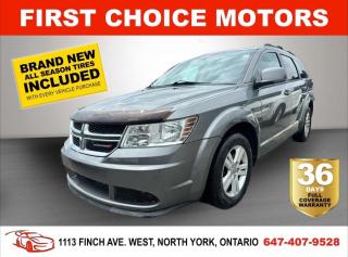 Welcome to First Choice Motors, the largest car dealership in Toronto of pre-owned cars, SUVs, and vans priced between $5000-$15,000. With an impressive inventory of over 300 vehicles in stock, we are dedicated to providing our customers with a vast selection of affordable and reliable options. <br><br>Were thrilled to offer a used 2012 Dodge Journey SE, grey color with 152,000km (STK#7383) This vehicle was $8990 NOW ON SALE FOR $7990. It is equipped with the following features:<br>- Automatic Transmission<br>- Bluetooth<br>- Reverse camera<br>- Alloy wheels<br>- Power windows<br>- Power locks<br>- Power mirrors<br>- Air Conditioning<br><br>At First Choice Motors, we believe in providing quality vehicles that our customers can depend on. All our vehicles come with a 36-day FULL COVERAGE warranty. We also offer additional warranty options up to 5 years for our customers who want extra peace of mind.<br><br>Furthermore, all our vehicles are sold fully certified with brand new brakes rotors and pads, a fresh oil change, and brand new set of all-season tires installed & balanced. You can be confident that this car is in excellent condition and ready to hit the road.<br><br>At First Choice Motors, we believe that everyone deserves a chance to own a reliable and affordable vehicle. Thats why we offer financing options with low interest rates starting at 7.9% O.A.C. Were proud to approve all customers, including those with bad credit, no credit, students, and even 9 socials. Our finance team is dedicated to finding the best financing option for you and making the car buying process as smooth and stress-free as possible.<br><br>Our dealership is open 7 days a week to provide you with the best customer service possible. We carry the largest selection of used vehicles for sale under $9990 in all of Ontario. We stock over 300 cars, mostly Hyundai, Chevrolet, Mazda, Honda, Volkswagen, Toyota, Ford, Dodge, Kia, Mitsubishi, Acura, Lexus, and more. With our ongoing sale, you can find your dream car at a price you can afford. Come visit us today and experience why we are the best choice for your next used car purchase!<br><br>All prices exclude a $10 OMVIC fee, license plates & registration  and ONTARIO HST (13%)