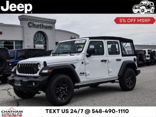 New 2024 Jeep Wrangler SPORT for sale in Chatham, ON