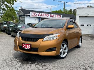 Used 2010 Toyota Matrix XR TRIM/RELAIBLE CAR/REMOTE STARTER/ CERTIFIED. for sale in Scarborough, ON