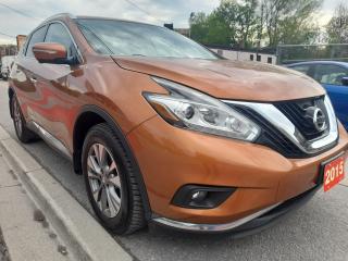 Used 2015 Nissan Murano SL-AWD-ONLY 134K-LEATHER-NAVI-BK CAM-PANOROOF-AUX for sale in Scarborough, ON