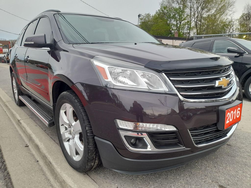 Used 2016 Chevrolet Traverse LT- 7 SEATS-ONLY 124K- BK UP CAM-USB-ALLOYS for Sale in Scarborough, Ontario