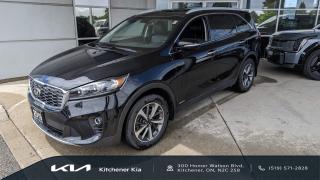 <p>One owner, no accidents!  Beautiful condition 19 Sorento in EX AWD V6 trim.   </p>

<p><strong>7 PASSENGER!</strong></p>

<p>Ready for it’s new home – this EX is very well equipped (see below) and ready to rock.  One of the best AWD systems in the industry tied to a beautifully smooth and reliable V6 + 8 Speed automatic transmission means ‘go anywhere’ adventures ahead for you and your family.</p>

<p>Coming with the extra piece of mind through our Certified Pre-Owned program you can rest assured this is a great car at a great price.  Contact us now for your free test drive!</p>

<p> </p>

<p>Equipped with the following:</p>

<p><strong>Powertrain & Mechanical:</strong><br />
•3.3L V6 GDI engine<br />
•8-Speed Automatic Transmission<br />
•5000Lb. Towing Capacity<br />
•Trailer Lighting Pre-Wiring</p>

<p><strong>Exterior:</strong><br />
•18” Machined-Finish Alloy Wheels<br />
•Gloss Grille<br />
•Silver Bumper Accents</p>

<p><strong>Safety:</strong><br />
•6 Airbags (Advanced dual front, dual front side and dual curtain)<br />
•Anti-lock brakes (ABS)<br />
•Electronic Stability Control (ESC)<br />
•Vehicle Stability Management (VSM)<br />
•Hill Assist Control (HAC)<br />
•Escort lighting system<br />
•Obstacle-detecting window (driver)<br />
•Low washer fluid warning lamp<br />
•Impact-sensing door unlock<br />
•Security System<br />
•Engine Immobilizer</p>

<p>•Blind-Spot Detection<br />
•Rear Cross Traffic Alert<br />
•Express Obstacle-Detecting Power Windows</p>

<p><strong>Comfort:</strong><br />
•3rd Row Seats (7-Passenger Capability)<br />
•50:50 Fold-Into-Floor 3rd Row Seats<br />
•Dual-Zone Auto Climate Control<br />
•Automatic de-fog system<br />
•Rear Climate Ventilation</p>

<p>•Leather Seats<br />
•14-Way Power Driver Seat (w/ 4-Way Lumbar)<br />
•Driver Memory Seat Settings</p>

<p><strong>Technology:</strong><br />
•110V Household Power Outlet<br />
•Enhanced Supervision Instrument Cluster</p>

<p>•UVO Intelligence Telematics System<br />
•7” Display Audio (Upgraded Graphics)<br />
•SiriusXM Satellite Radio</p>

<p>•Android Auto / Apple CarPlay<br />
•Bluetooth<br />
•AM/FM/MP3 Radio<br />
•6 Speakers<br />
•USB and AUX Input Ports<br />
•Steering Wheel Audio Controls<br />
•Trip Computer</p>

<p> </p>

<p>and more!  See you soon!</p>

<p> </p>

<p><em><strong>Kia Certified Details:</strong></em></p>

<p><em><strong>* Kia Canada’s CPO Program includes an optional extended Mechanical Breakdown Protection Warranty up to 5 years after your manufacturer's warranty expires. Free 5 Star comprehensive warranty for up to 6 years or 120,000km</strong></em></p>

<p><br />
<em><strong>* $500 Graduation Bonus Offer / CarFax vehicle history / 90-day trial of SiriusXM satellite radio. Mechanical Breakdown Protection has additional benefits of traffic interruption and vehicle rentals</strong></em></p>

<p><br />
<em><strong>* 30 Day / 2000 Km Exchange Privilege<br />
* 24/7 Roadside Assistance available if opting for Mechanical Breakdown Protection</strong></em></p>

<p><br />
<em><strong>* 149-point inspection: Our inspection covers the entire vehicle, including powertrain, chassis, all safety-related systems as well as the interior and exterior</strong></em></p>

<p>Kitchener Kia’s Used Car Philosophy: Provide each client with an open, honest and transparent used car buying process. With the use of real time pricing software, complimentary Carfax reports and an in-depth safety inspection review, you can rest assured that your used car purchase will offer you the best value and use of your time.</p>

<p>Kitchener Kia proudly serves all neighbouring communities including: Kitchener, Waterloo, Cambridge, Guelph, St. Thomas, Strathroy, Clinton, Owen Sound, Sarnia, Listowel, Woodstock, Grand Bend, Port Stanley, Belmont, Ingersoll, Brantford, Paris, and Chatham.</p>

<p><strong>519-571-2828<br />
sales@kitchenerkia.com</strong></p>

<p> </p>

<p> </p>
OAC and term subject to bank approval and year of vehicle.
