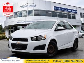 Used 2015 Chevrolet Sonic BASE  - $61.12 /Wk for sale in Abbotsford, BC