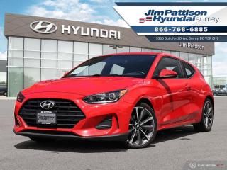 ONE OWNER!! LOCAL CAR!! Options include: Apple carplay, Android Auto, Blind spot sensor, Heated seats, Back up camera, Alloy wheels, and much more. This used 2019 Hyundai Veloster GL is now available to test drive at Jim Pattison Hyundai Surrey. This amazing local vehicle has been fully inspected at Jim Pattison Hyundai Surrey and all servicing is up to date. We always include a 30-day powertrain guarantee, 14-day exchange privilege and a CarFax vehicle history report with all of our pre-owned vehicles. For a limited time, this used Veloster is also available at special financing rates! Call 1-866-768-6885! Do you prefer text contact? You can TEXT our sales team directly @ 778-770-1084. Price does not include $599 documentation fee, $380 preparation charge, $599 finance placement fee if applicable and taxes.  DL#10977