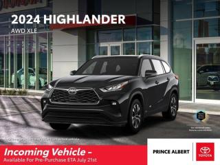 New 2024 Toyota Highlander XLE for sale in Prince Albert, SK