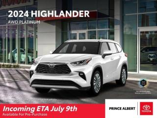 New 2024 Toyota Highlander Limited Platinum for sale in Prince Albert, SK