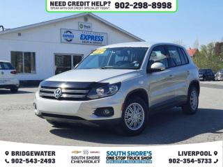 Recent Arrival! White Gold Metallic 2012 Volkswagen Tiguan Trendline 4Motion AWD 6-Speed Automatic with Tiptronic 2.0L I4 TSI Turbocharged AWD, 8 Speakers, ABS brakes, Air Conditioning, Alloy wheels, AM/FM radio, Brake assist, CD player, Driver vanity mirror, Electronic Stability Control, Front Bucket Seats, Front fog lights, Front reading lights, Heated door mirrors, Illuminated entry, Low tire pressure warning, Occupant sensing airbag, Outside temperature display, Pakata Cloth Seat Upholstery, Panic alarm, Power door mirrors, Power steering, Power windows, Rear window defroster, Rear window wiper, Remote keyless entry, Security system, Speed control, Speed-sensing steering, Spoiler, Telescoping steering wheel, Tilt steering wheel, Traction control, Trip computer, Turn signal indicator mirrors, Variably intermittent wipers. Reviews: * Common owner praise-points for the Tiguan (AKA Tigger or Tiggy) include a quiet ride, comfortable cabin, taut handling, upscale interior trimmings and an overall feel of solid and dense quality. On models with the 4Motion AWD system, all-weather traction is rated highly, too. Your writer can attest to the other common praise point: the available bi-xenon headlamps. Theyre magnificent. Source: autoTRADER.ca
