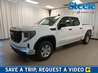 Our impressive 2024 GMC Sierra 1500 Pro Crew Cab 4X4 puts Professional Grade strength at your service in Summit White! Powered by a High Output 2.7L Turbo offering 310hp to an 8 Speed Automatic transmission so that towing and hauling come easy. This Four Wheel Drive truck also features a responsive suspension to inspire confidence on the move, and it sees approximately 11.8L/100km on the highway. Bold details bring a rugged look to our strong Sierra, complementing high-intensity LED headlamps, signature taillights, an aggressive grille, a locking tailgate, and chrome bumpers with a rear CornerStep. Smartly engineered for busy days, our Pro cabin provides supportive seats, a tilt-adjustable steering wheel, single-zone climate control, power accessories, a 12V front power outlet, keyless access, and pushbutton ignition. A high-end infotainment system helps you connect with a 7-inch touchscreen, WiFi compatibility, wireless Apple CarPlay®/Android Auto®, Bluetooth®, and a six-speaker sound system. Its a smart starting point for your next job! Intelligent GMC technologies for safer trucking include automatic braking, lane-keeping assistance, forward collision warning, lane departure warning, a rearview camera, pedestrian detection, hill-start assist, tire pressure monitoring, and more. Crafted to exceed expectations, our Sierra 1500 Pro is an excellent choice! Save this Page and Call for Availability. We Know You Will Enjoy Your Test Drive Towards Ownership! Metros Premier Credit Specialist Team Good/Bad/New Credit? Divorce? Self-Employed?