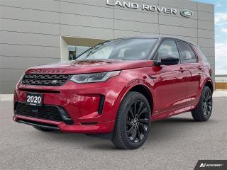 Finance rates low as 3.99% when purchased with the optional Land Rover Certified Pre-Owned Warranty. See us for all the details! Call for a walk around video!
Looks unreal sharp with the red and those black exterior trims and wheels. Will turn heads and easy to see in the snow! This is the only pre-owned Discovery Sport we have to offer in this color.

* In Control Apps
* Apple Car Play/Android Auto
* Clear Sight Rear View Mirror
* Heads Up Display
* Wireless Device Charging
* Heated Steering Wheel
* Heated Windshield and Front Washer Jets
* Autonomous Emergency Braking
* 20 Inch Black Gloss Wheels
* Panoramic Roof

and of course so much more to share with you!
Why buy from a Land Rover dealer?
Regardless of new or pre-owned, your purchase with us will entitle you to the full brand experience. Exclusively benefit from personalized pick-up/drop off services, low finances rates, extended warranties, and dedicated on-brand technicians.

And only a Land Rover dealer can assist with the In Control, a non-dealer cannot assist with this.

Dealer Permit #0112
Dealer permit #0112