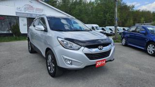 2014 Hyundai Tucson FWD 4dr Auto GLS featuring Back-Up Camera, Cruise Control w/Steering Wheel Controls, Heated Front Bucket Seats, Tilt/Telescoping Steering Column, Air Conditioning, Alloy wheels, Power Heated Side Mirrors, Rear Window w/Fixed Interval Wiper and Defroster, Deep Tinted Glass, Variable Intermittent Wipers w/Heated Wiper Park, Fully Galvanized Steel Panels, Lip Spoiler, Auto On/Off Projector Beam Halogen Daytime Running Headlamps w/Delay-Off, Front Fog Lamps and more.<br><br>Purchase price: $12,888 plus HST and LICENSING<br><br>Safety package is available for $799 and includes Ontario Certification, 3 month or 3000 km Lubrico warranty ($1000 per claim) and oil change.<br>If not certified, by OMVIC regulations this vehicle is being sold AS-lS and is not represented as being in road worthy condition, mechanically sound or maintained at any guaranteed level of quality. The vehicle may not be fit for use as a means of transportation and may require substantial repairs at the purchaser   s expense. It may not be possible to register the vehicle to be driven in its current condition.<br><br>CARFAX PROVIDED FOR EVERY VEHICLE<br><br>WARRANTY: Extended warranty with variety terms and coverages is available, please ask our representative for more details.<br>FINANCING: Regardless of your credit score, we are committed to assisting you in obtaining a customized car loan that suits your specific circumstances. Our goal is to help you enhance your credit score significantly by the time you complete your loan term. Our specialists are happy to assist you with all necessary information.<br>TRADE-IN OR SELL: Upgrade your ride by trading-in your vehicle and save on taxes, or Sell it to us, and get the best value for your current vehicle.<br><br>Smart Wheels Used Car Dealership     OMVIC Registered Dealer<br>642 Dunlop St West, Barrie, ON L4N 9M5<br>Phone: 705-721-1341 ext 201<br>Email: Info@swcarsales.ca<br>Web: www.swcarsales.ca<br>Terms and conditions may apply. Price and availability subject to change. Contact us for the latest information<br>