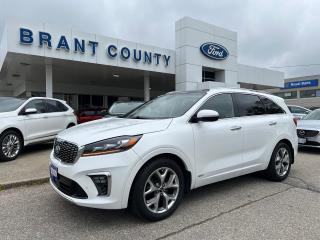 <p> </p><p><br />KEY FEATURES: 2020 Kia Sorrento, SX, AWD, v6 3.3L, White, Please call for details more.</p><p><br />SERVICE/RECON – Full Safety Inspection completed, oil and filter change completed -  Please contact us for more details. </p><p><br />Price includes safety.  We are a full disclosure dealership - ask to see this vehicles CarFax report.</p><p><br />Please Call 519-756-6191, Email sales@brantcountyford.ca for more information and availability on this vehicle.  Brant County Ford is a family-owned dealership and has been a proud member of the Brantford community for over 40 years!</p><p><br />** See dealer for details.</p><p>*Please note all prices are plus HST and Licensing. </p><p>* Prices in Ontario, Alberta and British Columbia include OMVIC/AMVIC fee (where applicable), accessories, other dealer installed options, administration and other retailer charges. </p><p>*The sale price assumes all applicable rebates and incentives (Delivery Allowance/Non-Stackable Cash/3-Payment rebate/SUV Bonus/Winter Bonus, Safety etc</p><p>All prices are in Canadian dollars (unless otherwise indicated). Retailers are free to set individual prices.</p><p> </p>