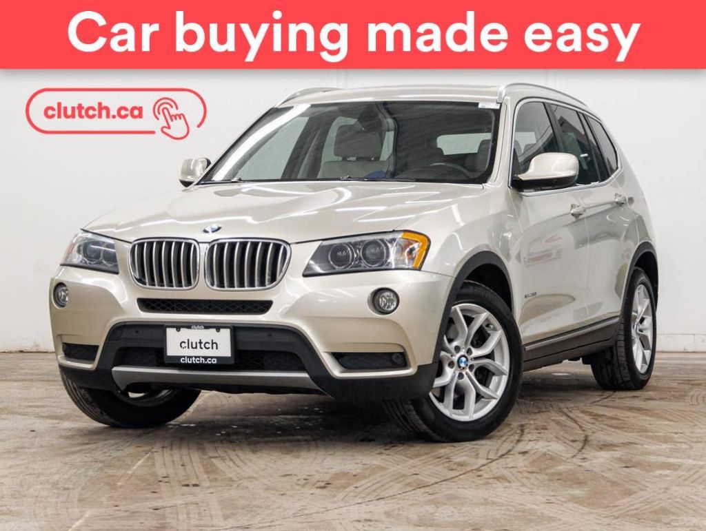 Used 2014 BMW X3 xDrive28i AWD w/ 360 View Cam, Bluetooth, Dual Zone A/C for Sale in Toronto, Ontario