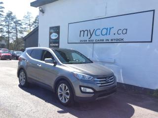 Used 2013 Hyundai Santa Fe Sport 2.0T SE AWD!! LEATHER. HEATED/COOLED SEATS. MOONROOF. NAV. ALLOYS. PWR SEATS. PWR GROUP. A/C. KEYLES for sale in North Bay, ON