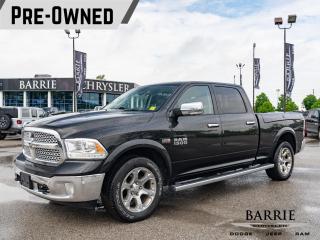 Used 2017 RAM 1500 Laramie PLATINUM WARRANTY INCLUDED | RAMBOX | SUNROOF | HEATED & COOLED FRONT SEATS | HEATED REAR SEATS for sale in Barrie, ON