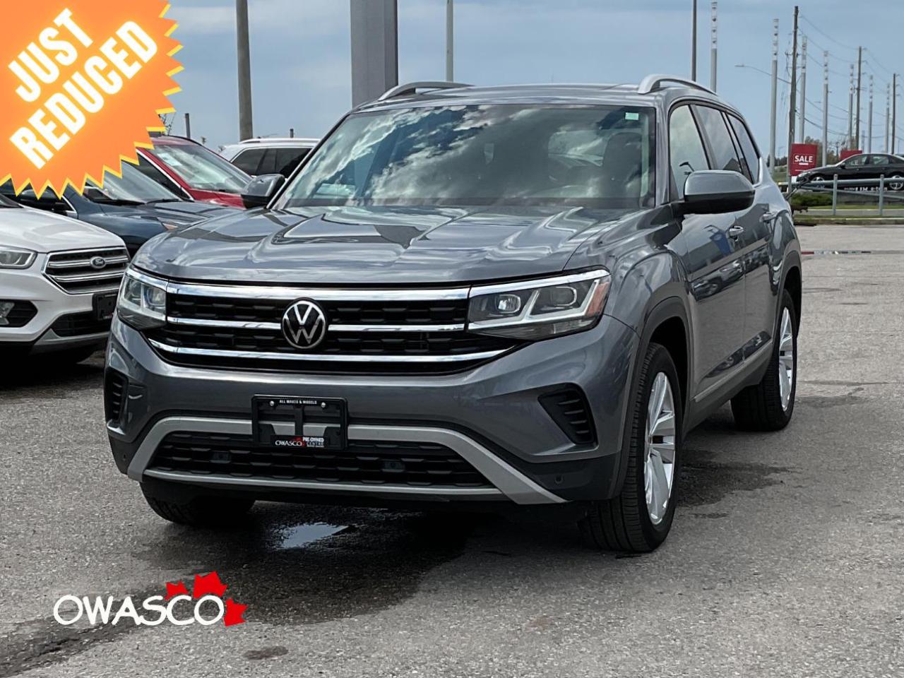 Used 2021 Volkswagen Atlas 3.6L Clean CarFax! Excellent Condition! for sale in Whitby, ON