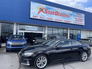 Used 2020 Audi A5 Coupe Quattro PANO ROOF LEATHER LOADED WE FINANCE ALL CR for sale in London, ON