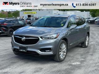 <b>Rear View Camera,  Heated Seats,  Remote Start,  SiriusXM,  Bluetooth!</b><br> <br>    Buick offers a luxurious three-row SUV at a great value with the Enclave. This  2018 Buick Enclave is fresh on our lot in Orleans. <br> <br>This 2018 Buick Enclave is a full-size crossover SUV with ample space for passengers and cargo and plenty of luxury appointments. It offers three rows of seating and an exceptionally quiet ride for an SUV plus the bonus of a family-friendly price. If youre looking for an alternative to expensive luxury SUVs from the import brands, check out the Buick Enclave. This  SUV has 113,430 kms. Its  grey in colour  . It has an automatic transmission and is powered by a   3.6L V6 Cylinder Engine.  <br> <br> Our Enclaves trim level is Essence. The Essence trim makes this Buick Enclave an excellent value. It comes with desirable features like an 8-inch color touchscreen radio with Bluetooth, SiriusXM, Android Auto, and Apple CarPlay, OnStar, heated front seats, a leather-wrapped steering wheel with audio and cruise control, a universal garage door opener, remote start, a rear vision camera, and more. This vehicle has been upgraded with the following features: Rear View Camera,  Heated Seats,  Remote Start,  Siriusxm,  Bluetooth. <br> <br>To apply right now for financing use this link : <a href=https://www.myersorleansgm.ca/FinancePreQualForm target=_blank>https://www.myersorleansgm.ca/FinancePreQualForm</a><br><br> <br/><br> Buy this vehicle now for the lowest bi-weekly payment of <b>$228.19</b> with $0 down for 72 months @ 9.99% APR O.A.C. ( Plus applicable taxes -  Plus applicable fees   ).  See dealer for details. <br> <br>*MYERS LIFETIME ENGINE AND TRANSMISSION COVERAGE CERTIFICATE NOT AVAILABLE ON VEHICLES WITH KMS EXCEEDING 140,000KM, VEHICLES 8 YEARS & OLDER, OR HIGHLINE BRAND VEHICLE(eg. BMW, INFINITI. CADILLAC, LEXUS...)<br> Come by and check out our fleet of 30+ used cars and trucks and 180+ new cars and trucks for sale in Orleans.  o~o