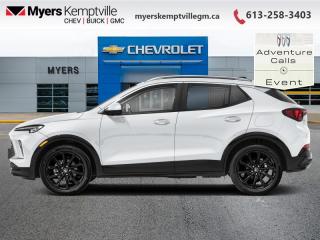 <b>Power Liftgate,  Heated Seats,  Heated Steering Wheel,  Remote Start,  Lane Keep Assist!</b><br> <br> <br> <br>At Myers, we believe in giving our customers the power of choice. When you choose to shop with a Myers Auto Group dealership, you dont just have access to one inventory, youve got the purchasing power of an entire auto group behind you!<br> <br>  This Encore GX has the versatility to keep up with the many hats you wear in life. <br> <br>This intelligently engineered Encore GX is ready to hit the road with versatile seating and cargo, stunning style, and an adventurous spirit. This SUV can fit your life, fit into your life, and help you find where you fit in all in one drive. With efficient power delivery and an engaging infotainment system, even the longest trips are made fun. For the evolution of the luxury family SUV, look no further than this Buick Encore GX.<br> <br> This summit white SUV  has an automatic transmission and is powered by a  155HP 1.3L 3 Cylinder Engine.<br> <br> Our Encore GXs trim level is Sport Touring. This Sport Touring trim steps things up with a power liftgate for rear cargo access, exclusive exterior styling and leatherette upholstery, along with great standard features such as heated front seats, a heated steering wheel, remote engine start, and an 11-inch touchscreen with wireless Apple CarPlay and Android Auto. Safety features include lane change alert with side blind zone alert, lane keep assist with lane departure warning, forward collision alert, and front pedestrian braking. This vehicle has been upgraded with the following features: Power Liftgate,  Heated Seats,  Heated Steering Wheel,  Remote Start,  Lane Keep Assist,  Lane Departure Warning,  Apple Carplay. <br><br> <br>To apply right now for financing use this link : <a href=https://www.myerskemptvillegm.ca/finance/ target=_blank>https://www.myerskemptvillegm.ca/finance/</a><br><br> <br/>    Incentives expire 2024-07-02.  See dealer for details. <br> <br>Your journey to better driving experiences begins in our inventory, where youll find a stunning selection of brand-new Chevrolet, Buick, and GMC models. If youre looking to get additional luxuries at a wallet-friendly price, dont just pick pre-owned -- choose from our selection of over 300 Myers Approved used vehicles! Our incredible sales team will match you with the car, truck, or SUV thats got everything youre looking for, and much more. o~o