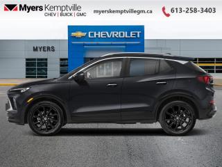 <b>Power Liftgate,  Heated Seats,  Heated Steering Wheel,  Remote Start,  Lane Keep Assist!</b><br> <br> <br> <br>At Myers, we believe in giving our customers the power of choice. When you choose to shop with a Myers Auto Group dealership, you dont just have access to one inventory, youve got the purchasing power of an entire auto group behind you!<br> <br>  Show up in this Encore GX and you show up exuding poise and style. <br> <br>This intelligently engineered Encore GX is ready to hit the road with versatile seating and cargo, stunning style, and an adventurous spirit. This SUV can fit your life, fit into your life, and help you find where you fit in all in one drive. With efficient power delivery and an engaging infotainment system, even the longest trips are made fun. For the evolution of the luxury family SUV, look no further than this Buick Encore GX.<br> <br> This ebony twilight metallic SUV  has an automatic transmission and is powered by a  155HP 1.3L 3 Cylinder Engine.<br> <br> Our Encore GXs trim level is Sport Touring. This Sport Touring trim steps things up with a power liftgate for rear cargo access, exclusive exterior styling and leatherette upholstery, along with great standard features such as heated front seats, a heated steering wheel, remote engine start, and an 11-inch touchscreen with wireless Apple CarPlay and Android Auto. Safety features include lane change alert with side blind zone alert, lane keep assist with lane departure warning, forward collision alert, and front pedestrian braking. This vehicle has been upgraded with the following features: Power Liftgate,  Heated Seats,  Heated Steering Wheel,  Remote Start,  Lane Keep Assist,  Lane Departure Warning,  Apple Carplay. <br><br> <br>To apply right now for financing use this link : <a href=https://www.myerskemptvillegm.ca/finance/ target=_blank>https://www.myerskemptvillegm.ca/finance/</a><br><br> <br/> See dealer for details. <br> <br>Your journey to better driving experiences begins in our inventory, where youll find a stunning selection of brand-new Chevrolet, Buick, and GMC models. If youre looking to get additional luxuries at a wallet-friendly price, dont just pick pre-owned -- choose from our selection of over 300 Myers Approved used vehicles! Our incredible sales team will match you with the car, truck, or SUV thats got everything youre looking for, and much more. o~o