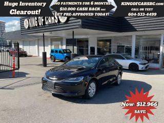 Used 2016 Chrysler 200 4dr Sdn LX FWD for sale in Langley, BC