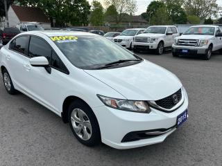 Used 2015 Honda Civic LX, Auto, Back-Up-Camera, for sale in St Catharines, ON