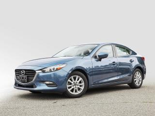 2017 Mazda Mazda3 GS Blue I4 6-Speed FWD<br><br>NAVIGATION, BLUETOOTH, REAR VIEW CAMERA, HEATED SEATS, CERTIFIED, AIR CONDITIONING, HEATED STEERING WHEEL.<br><br>Why Buy From us? *7x Hyundai Presidentâs Award of Merit Winner *3x Consumer Choice Award for Business Excellence *AutoTrader Dealer of the Year M-Promise Certified Preowned ($995 value): - 30-day/2,000 Km Exchange Program - 3-day/300 Km Money Back Guarantee - Comprehensive 144 Point Mechanical Inspection - Full Synthetic Oil Change - BC Verified CarFax - Minimum 6 Month Power Train Warranty Our vehicles are priced under market value to give our customers a hassle free experience. We factor in mechanical condition, kilometres, physical condition, and how quickly a particular car is selling in our market place to make sure our customers get a great deal up front and an outstanding car buying experience overall. *All vehicle purchases are subject to a $599 administration fee. *Dealer #31129.<br><br>Certified. Mazda Details:<br><br>  * 160-point inspection<br>  * Limited Powertrain Warranty for up 7 years/140,000 kilometres, whichever occurs first, from the original retail date<br>  * Preferred Financing Rates<br>  * BUILDING OUR LEGACY. Vincentrics Best Certified Pre-Owned Sports Car Value in Canada. CarFAX Canada vehicle history report, transferable benefits, extended coverage available. Free SiriusXM 3-month trial subscription. First Time Owner Program is designed to help customers with their first vehicle purchase by removing several lending restrictions provided certain requirements are met. GRADUATE PROGRAM. Canadian residents who have graduated between April 30, 2020 and April 30, 2023 from an accredited Canadian university or college are eligible for an additional rebate on all certified pre-owned Mazda vehicles<br>  * 24/7 Roadside Assistance*<br>  * Exchange Privilege: 30 days or 3,000 kilometres of purchase, whichever occurs first<br><br><br>Odometer is 7265 kilometers below market average!<br><br>Awards:<br>  * IIHS Canada Top Safety Pick+<br><br>CALL NOW!! This vehicle will not make it to the weekend!!<br><br>Reviews:<br>  * Owners tend to love the blend of sportiness and comfort, the Mazda3âs upscale cabin and tech, a solid and robust ride on rougher roads, and the high-end stereo and other features. Athletic handling and decent fuel mileage help round out the package. Source: autoTRADER.ca<br>  * The Mazda3 seems to have impressed owners with its dynamic and sporty drive, good fuel mileage, decent performance, and an upscale interior look and feel. Upscale exterior styling and powerful headlight performance were also noted. Many owners also report that the central command interface is easy to learn and operate with minimal practice. Source: autoTRADER.ca