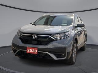<b>Certified, Low Mileage, Sunroof,  Blind Spot Display,  Heated Seats,  Automatic Braking,  Lane Keep Assist!</b><br> <br>    With car-like handling and excellent fuel efficiency, this capable and comfort 2020 Honda CR-V is the total package. This  2020 Honda CR-V is fresh on our lot in Sudbury. <br> <br>This stylish 2020 Honda CR-V has a spacious interior and car-like handling that captivates anyone who gets behind the wheel. With its smooth lines and sleek exterior, this gorgeous CR-V has no problem turning heads at every corner. Whether youre a thrift-store enthusiast, or a backcountry trail warrior with all of the camping gear, this practical Honda CR-V has got you covered! This low mileage  SUV has just 26,685 kms and is a Certified Pre-Owned vehicle. Its  gray in colour  . It has an automatic transmission and is powered by a  1.5L I4 16V GDI DOHC Turbo engine.  And its got a certified used vehicle warranty for added peace of mind. <br> <br> Our CR-Vs trim level is Sport AWD. This CR-V Sport has amazing features like a power drivers seat, woodgrain interior, a moonroof, automatic high and low beam headlights, dual-zone automatic climate control, remote start, heated seats, LED daytime running lights, heated power mirrors, and aluminum wheels. The infotainment system includes 7 inch touchscreen with HondaLink, HomeLink home remote system, HandsFreeLink bilingual Bluetooth, Apple CarPlay, Android Auto, rear view camera, and a 6 speaker sound system. You even get a host of safety features such as automatic collision mitigation braking, forward collision warning, lane departure warning, road departure mitigation, and lane keep assist, and a blind spot display. This vehicle has been upgraded with the following features: Sunroof,  Blind Spot Display,  Heated Seats,  Automatic Braking,  Lane Keep Assist,  Apple Carplay,  Android Auto. <br> <br>To apply right now for financing use this link : <a href=https://www.palladinohonda.com/finance/finance-application target=_blank>https://www.palladinohonda.com/finance/finance-application</a><br><br> <br/>Honda used vehicles are highly sought after due to Hondas reputation for durability, quality,and reliability. In order to earn the distinction of Honda Certified, each used Honda vehicle must pass a series of strict Honda Canada mandated mechanical and appearance inspections. Only vehicles that meet these rigorous standards are eligible for admission into the Honda Certified used vehicle program. Key program benefits include: extended warranty, special financing rates through Honda Financial Services, a 100 point mechanical and appearance inspection by Honda factory-trained technicians, exchange privilege, vehicle history report, and access to the MyHonda site, which provides specific information on your vehicle. For more information, please call any of our knowledgeable used vehicle staff at 705- 673-6733.The advertised price is for financing purchases only. All cash purchases will be subject to an additional surcharge of $2,501.00. This advertised price also does not include taxes and licensing fees.<br> <br/><br>Palladino Honda is your ultimate resource for all things Honda, especially for drivers in and around Sturgeon Falls, Elliot Lake, Espanola, Alban, and Little Current. Our dealership boasts a vast selection of high-class, top-quality Honda models, as well as expert financing advice and impeccable automotive service. These factors arent what set us apart from other dealerships, though. Rather, our uncompromising customer service and professionalism make every experience unforgettable, and keeps drivers coming back. The advertised price is for financing purchases only. All cash purchases will be subject to an additional surcharge of $2,501.00. This advertised price also does not include taxes and licensing fees.<br> Come by and check out our fleet of 110+ used cars and trucks and 70+ new cars and trucks for sale in Sudbury.  o~o