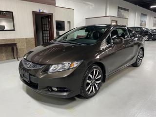 This 2013 Honda Civic Coupe in Espresso brown is in absolute perfect condition like. Amazing drive. Comes with ALL the features Honda has to offer. <br>LETHER INTERIOR. <br>MUST SEE!!!<br>LOW KMS.<br>Clean Carfax NO ACCIDENTS<br>Extended warranty available.<br>Accessories available at request. H.S.T. & licensing extra.<br>As per omvic regulations this vehicle is not certified and e-tested. Certification and 90 day powertrain warranty is available for $899.<br>FINANCING and LEASING options at preferred rates on O.A.C. on all vehicles.<br>Call us 905-760-1909<br>            <br>Please visit our new 20,000 sqft showroom, No haggle, No hassle in a care free environment with Espresso or Cappuccino by Lavazza on us!<br><br>At Prime Mark Auto we strive to satisfy our customers during and after their purchase and create a long lasting relationship that will bring customers back to us. While every effort is made to ensure accuracy of all information, we are not responsible for any errors or omissions contained on these pages. Please let us know if any information is in question with us at Prime Mark Auto. The pictures provided are of a rendered portrayal of the vehicle. <br>Please inquire with Prime Mark Auto. <br>