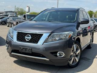 Used 2014 Nissan Pathfinder PLATINUM AWD / CLEAN CARFAX / LEATHER / PANO / NAV for sale in Bolton, ON