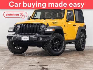 Used 2021 Jeep Wrangler Willys 4X4 w/ Uconnect 4, Apple CarPlay & Android Auto, Rearview Cam for sale in Toronto, ON